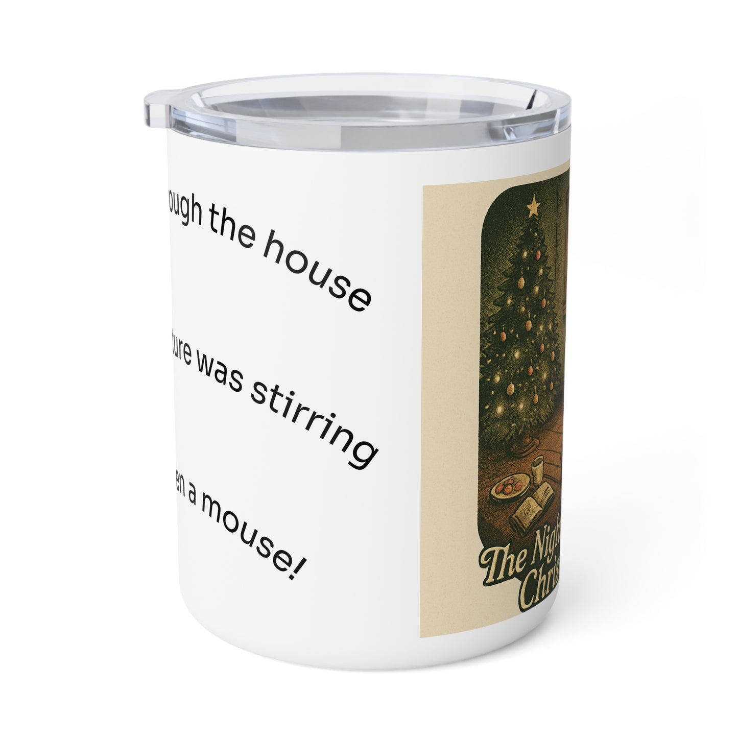 Festive Insulated Coffee Mug, Christmas Coffee Cup, Holiday Gift, Cozy Kitchenware, Unique Mug, Christmas Decor