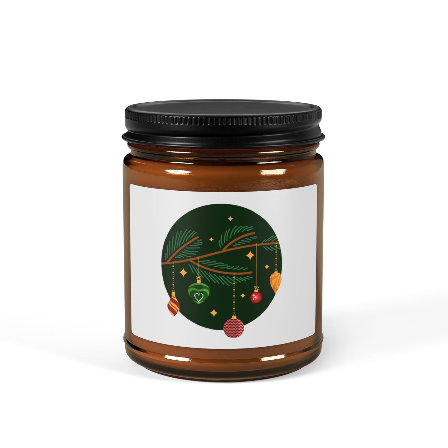Festive Scented Soy Candle - Cozy Holiday Glow, Christmas Decor, Relaxing Gift, Aromatherapy, Eco-friendly Home