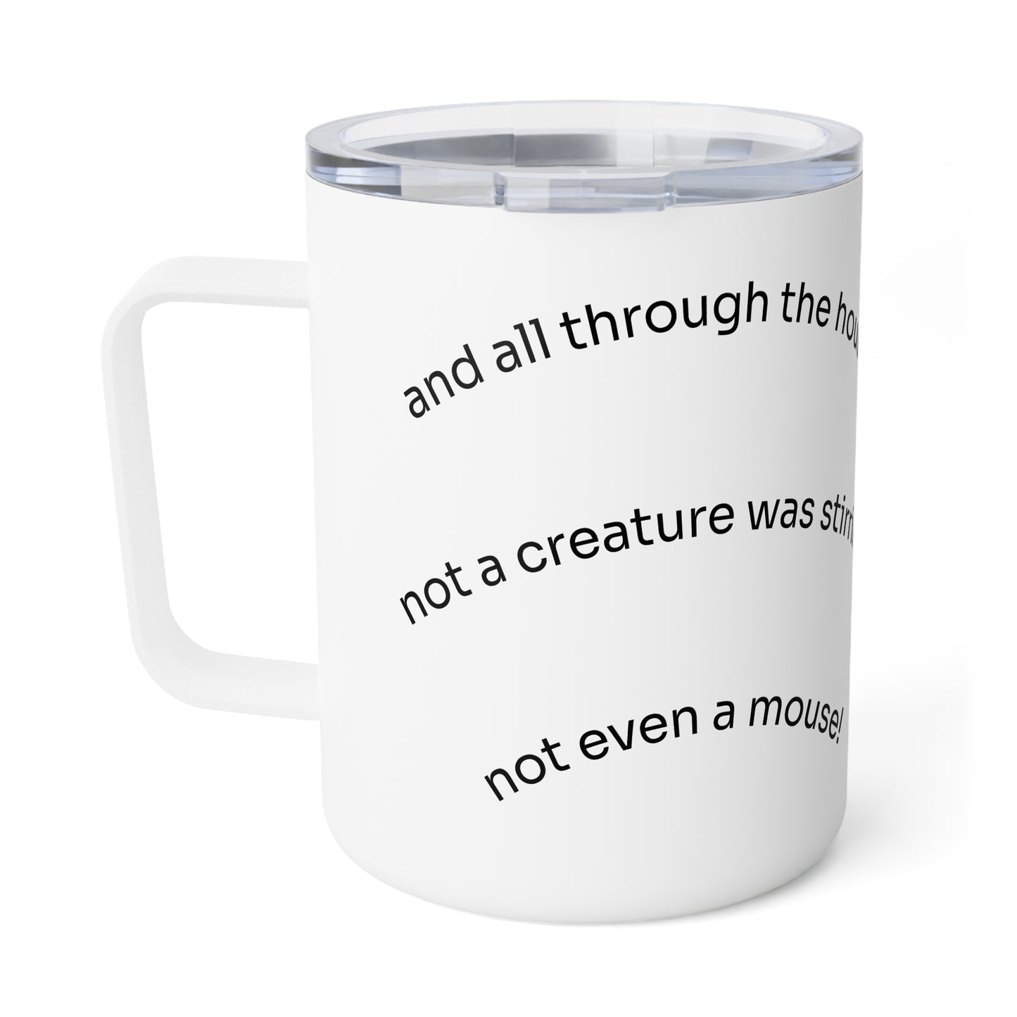 Festive Insulated Coffee Mug, Christmas Coffee Cup, Holiday Gift, Cozy Kitchenware, Unique Mug, Christmas Decor