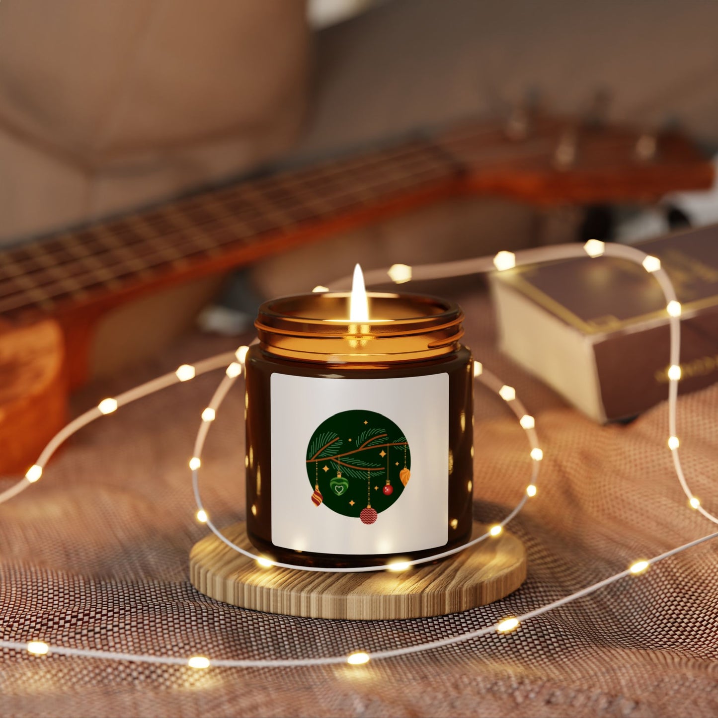 Festive Scented Soy Candle - Cozy Holiday Glow, Christmas Decor, Relaxing Gift, Aromatherapy, Eco-friendly Home