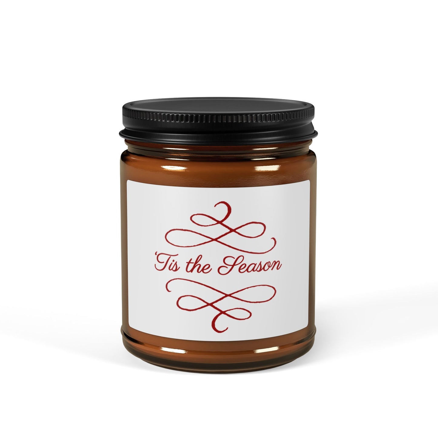 Cozy Scented Soy Candle, Aromatherapy Candle, Amber Jar Candle, Seasonal Home Decor, Gift for Him or Her