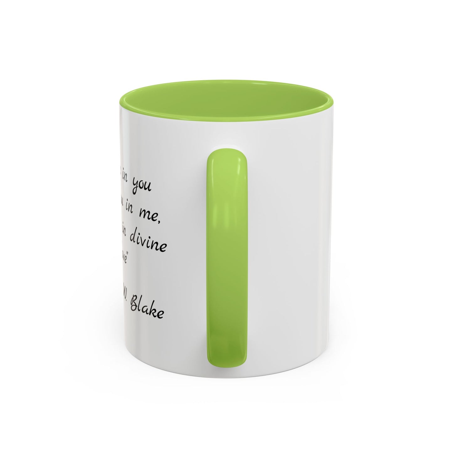 Romantic Coffee Mug — "I am in you and you in me, mutual in divine love"
