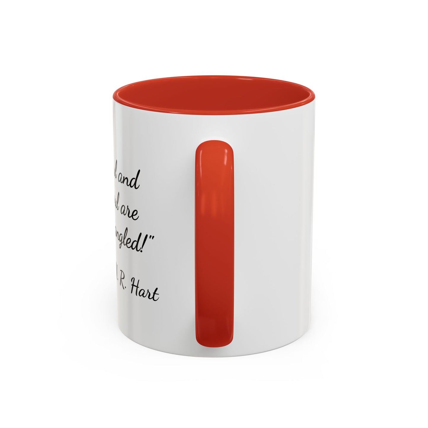 Romantic Coffee Mug — "My soul and your soul are forever tangled"