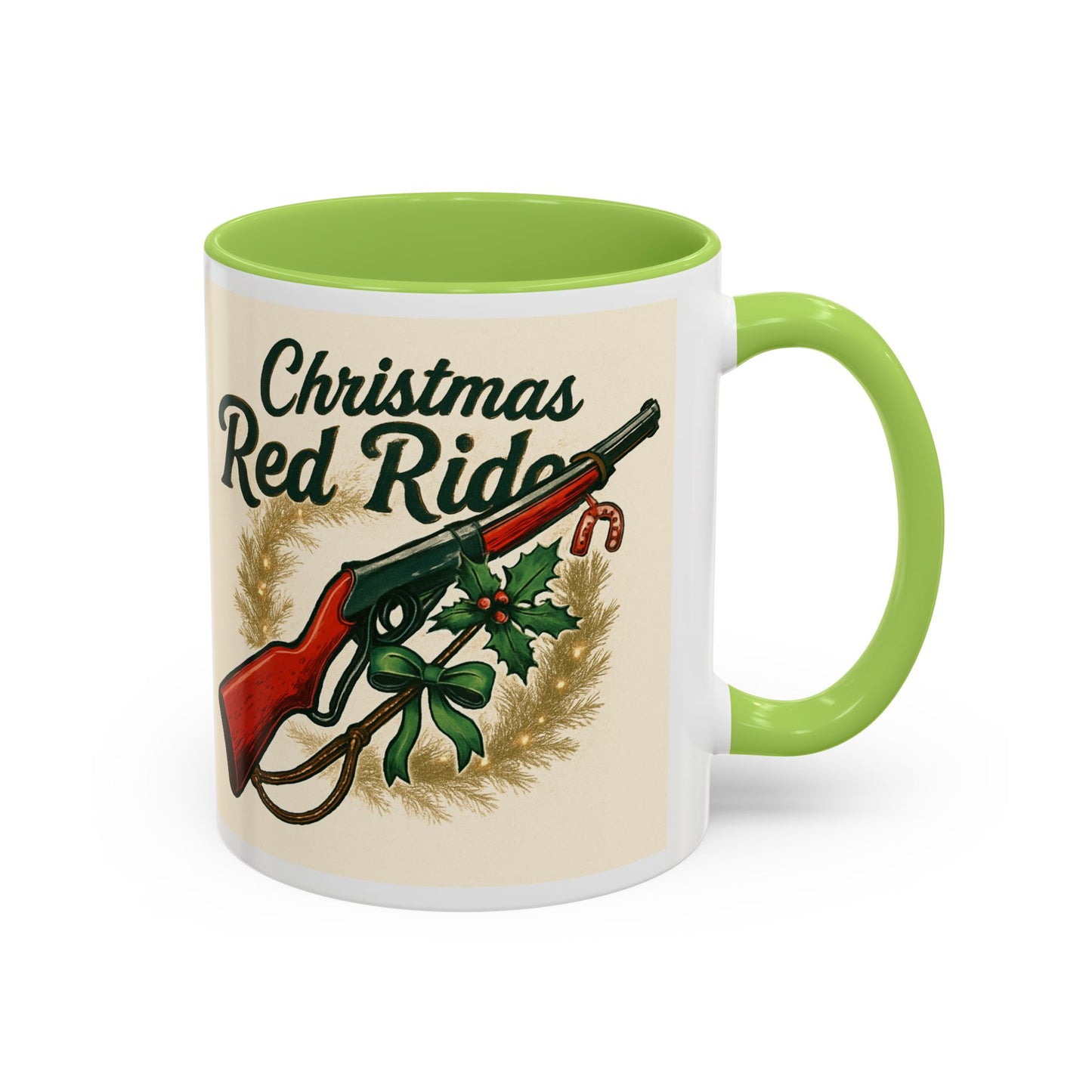 Christmas Red Rider Coffee Mug - Hilarious Gift for Gun Enthusiasts, Coffee Lovers, Holiday Mugs, Funny Gag Gifts, Festive Drinkware
