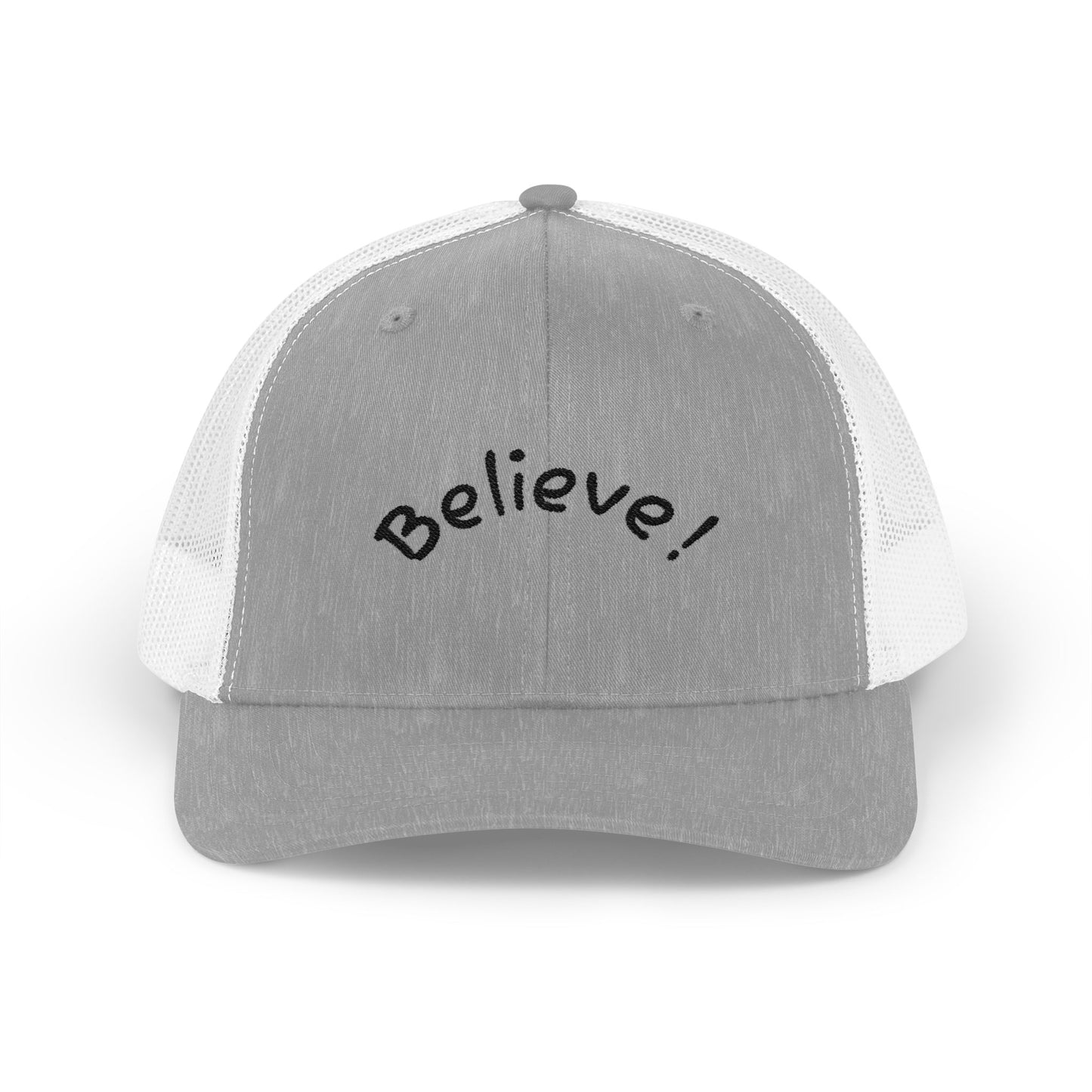 Inspirational Snapback Trucker Cap - Believe! Hat for Motivation, Gift for Friends, Perfect for Casual Outings, Summer Wear, Outdoor [...]