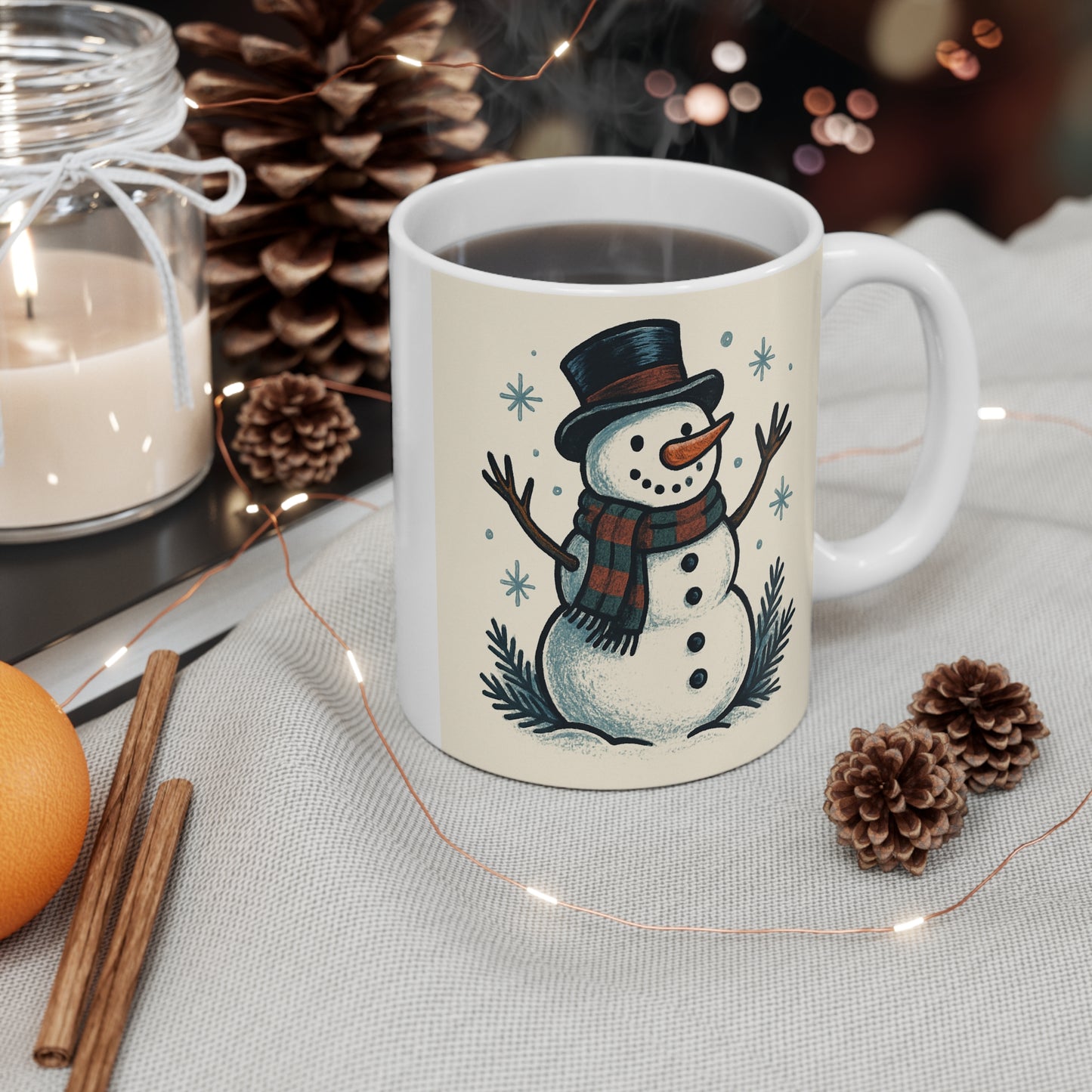 Cozy Winter Mug - Perfect Gift for Hot Drinks, Holiday Decor, Seasonal Celebrations, Home and Office Use, Cute Coffee Cup