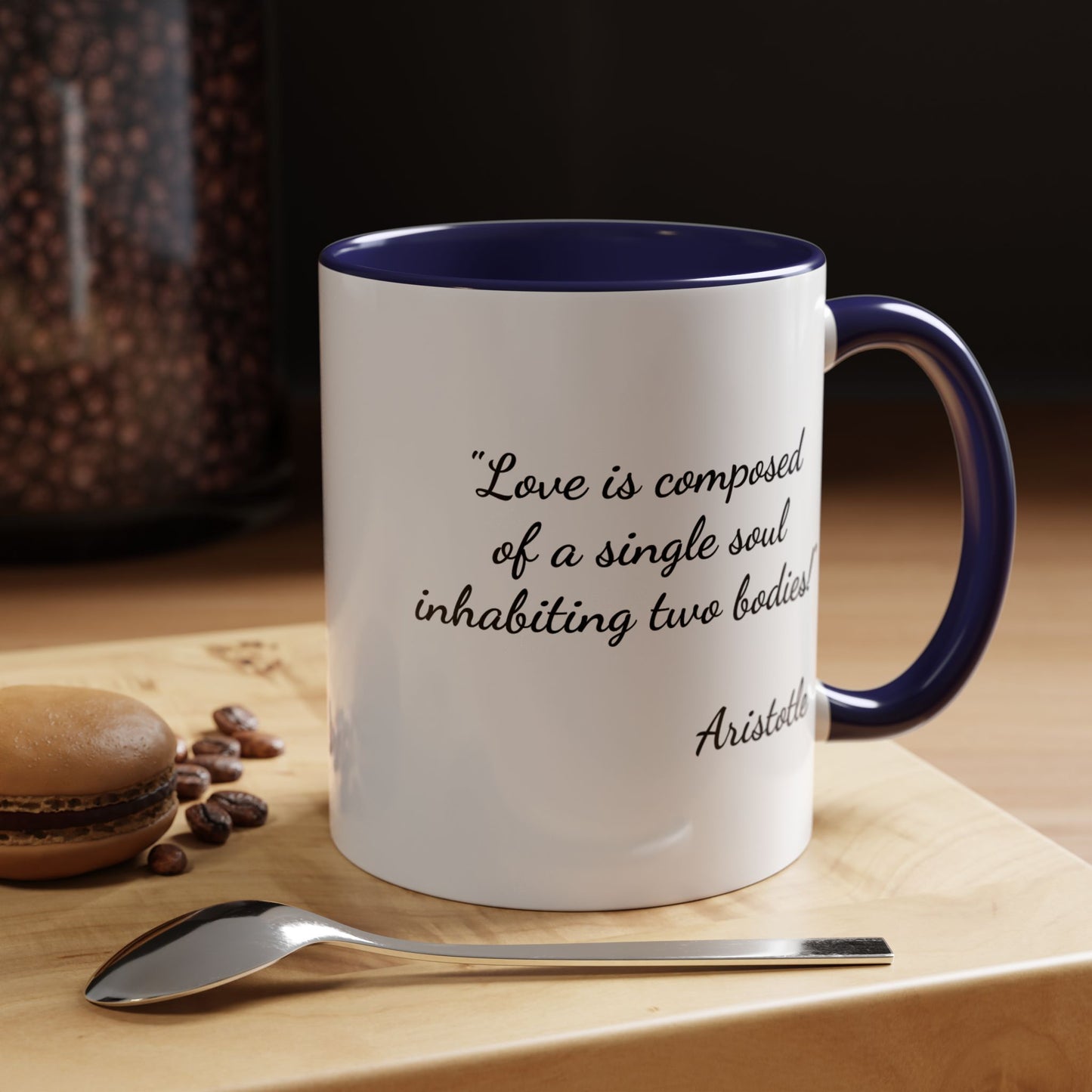 Romantic Coffee Mug — with Aristotle Quote