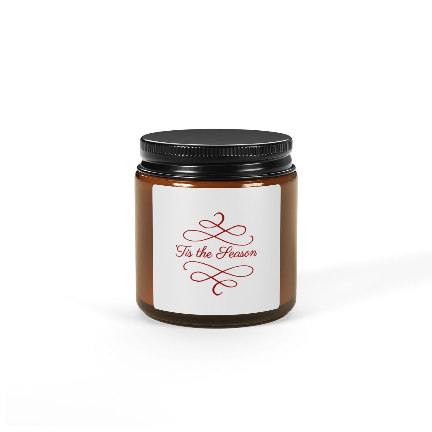 Cozy Scented Soy Candle, Aromatherapy Candle, Amber Jar Candle, Seasonal Home Decor, Gift for Him or Her