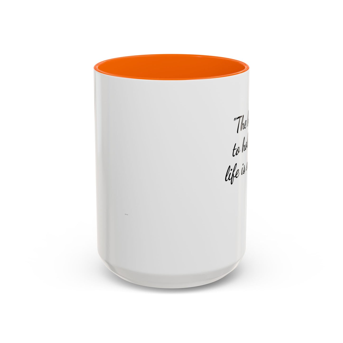 Romantic Coffee Mug — "The best thing to hold onto in life is each other" Audrey Hepburn Quote