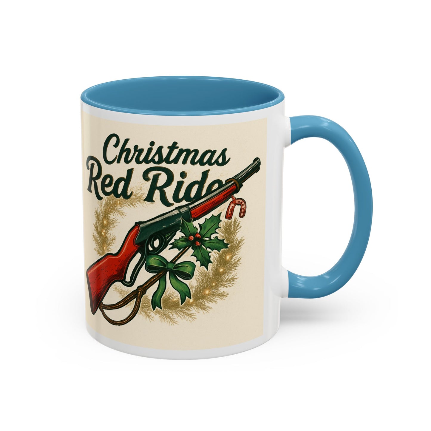 Christmas Red Rider Coffee Mug - Hilarious Gift for Gun Enthusiasts, Coffee Lovers, Holiday Mugs, Funny Gag Gifts, Festive Drinkware
