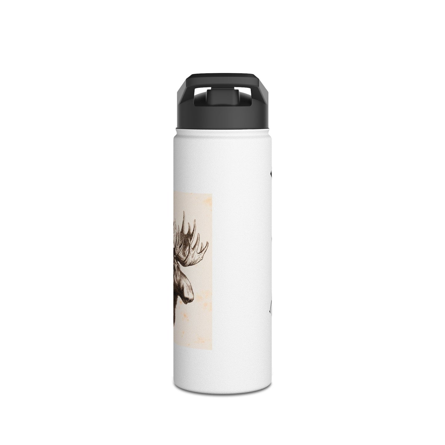 Moose-Themed Stainless Steel Water Bottle | Adventure Gear, Personalized Gifts, Camping Essentials, Hiking Hydration, Eco-Friendly [...]