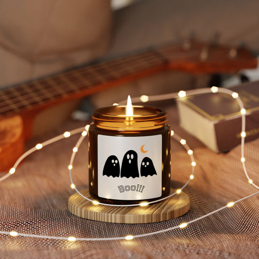 Halloween Ghost Candle - Spooky Scented Soy, Fall Decor, Perfect Gift for Halloween, Home Fragrance, Party Decor