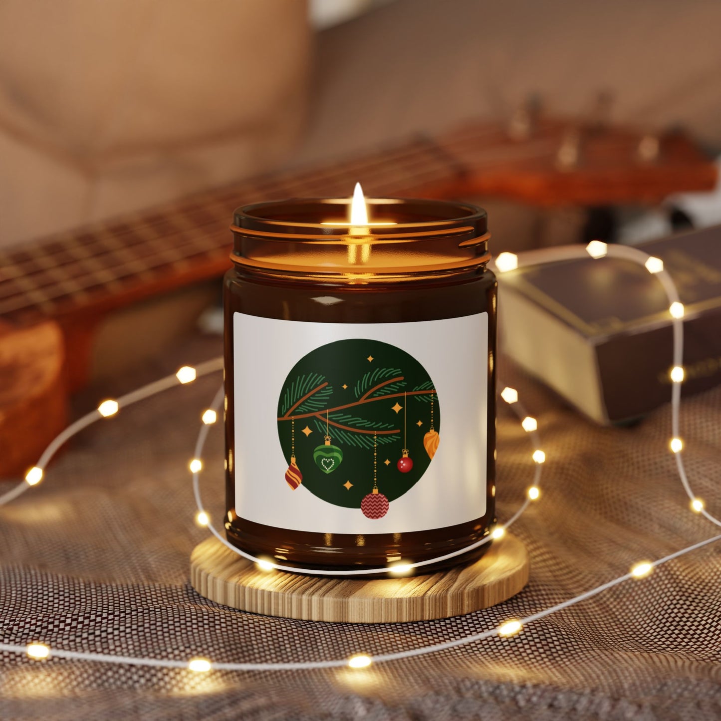 Festive Scented Soy Candle - Cozy Holiday Glow, Christmas Decor, Relaxing Gift, Aromatherapy, Eco-friendly Home