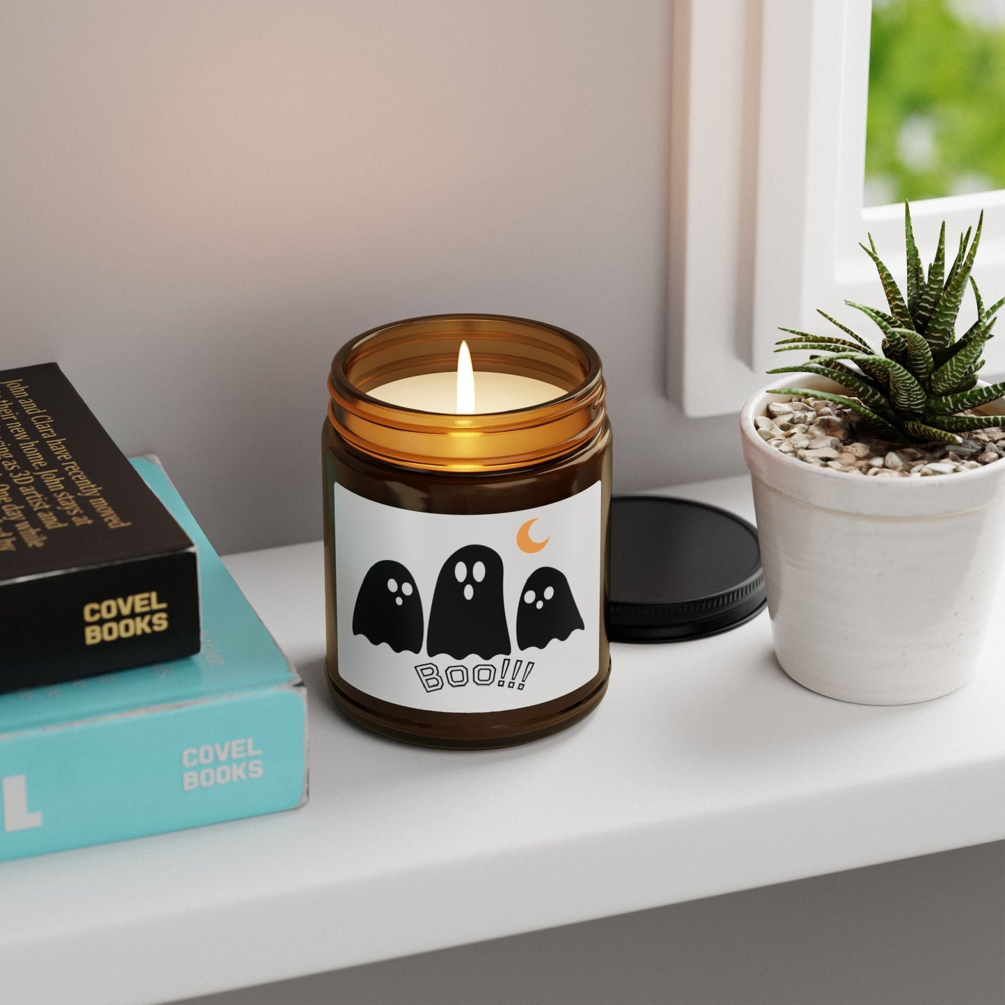 Halloween Ghost Candle - Spooky Scented Soy, Fall Decor, Perfect Gift for Halloween, Home Fragrance, Party Decor