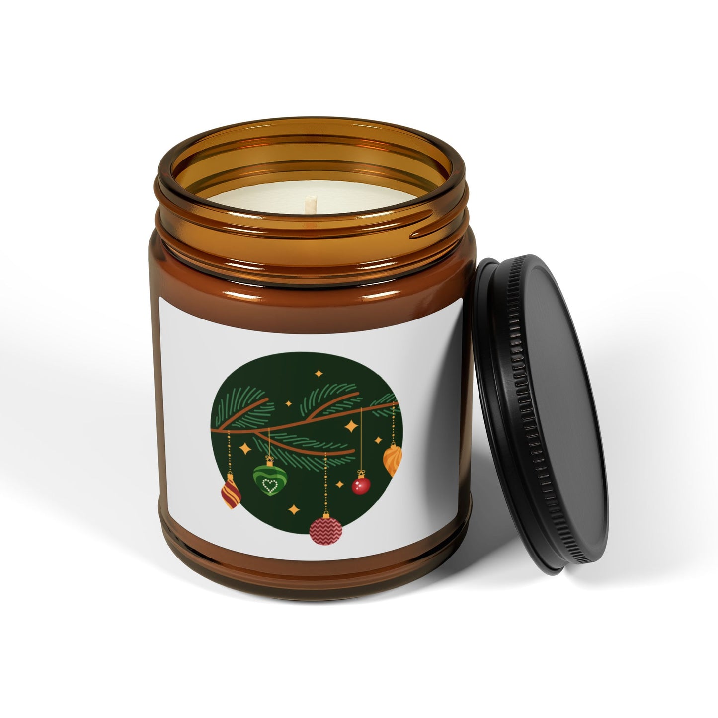 Festive Scented Soy Candle - Cozy Holiday Glow, Christmas Decor, Relaxing Gift, Aromatherapy, Eco-friendly Home