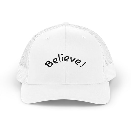 Inspirational Snapback Trucker Cap - Believe! Hat for Motivation, Gift for Friends, Perfect for Casual Outings, Summer Wear, Outdoor [...]