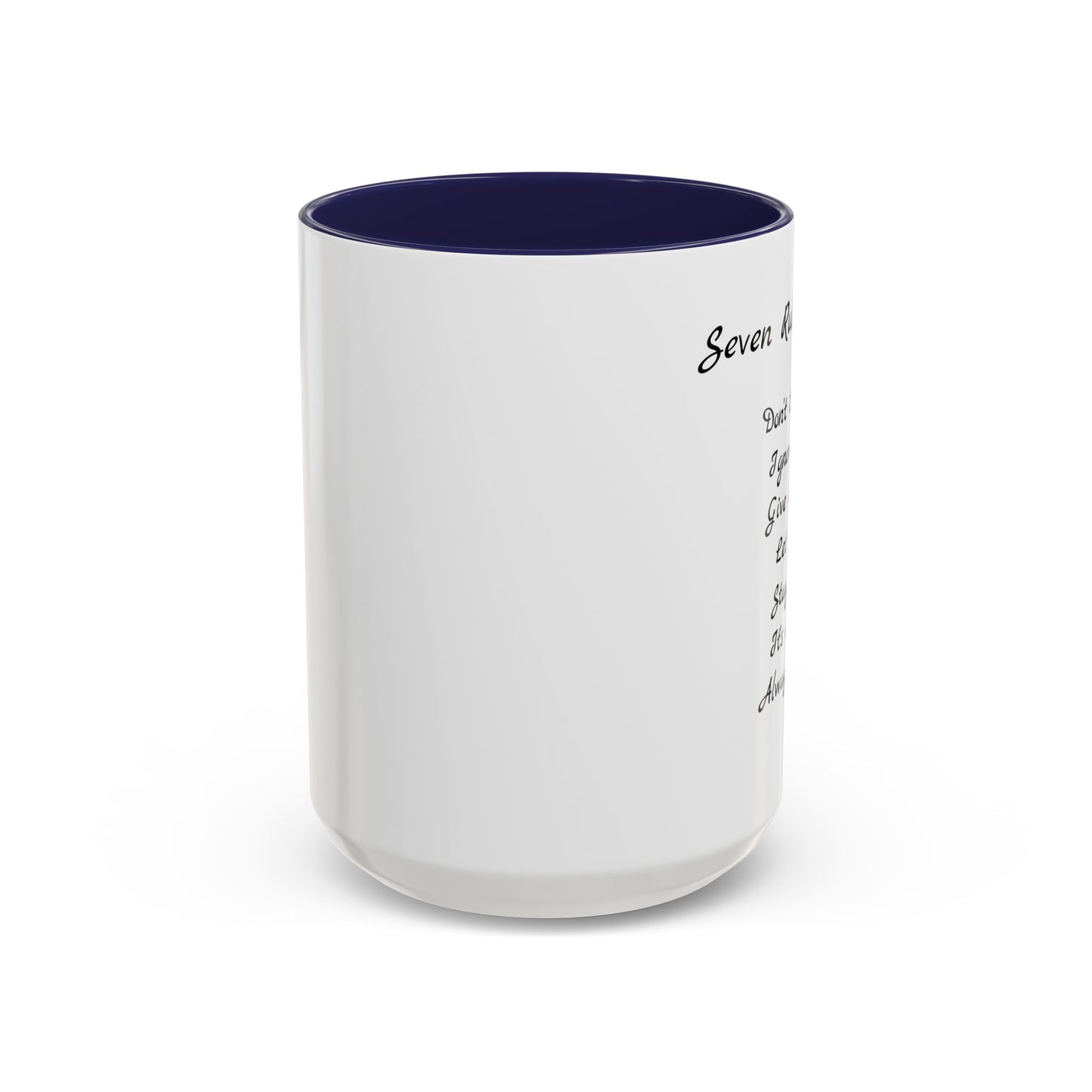 Seven Rules of Life Coffee Mug