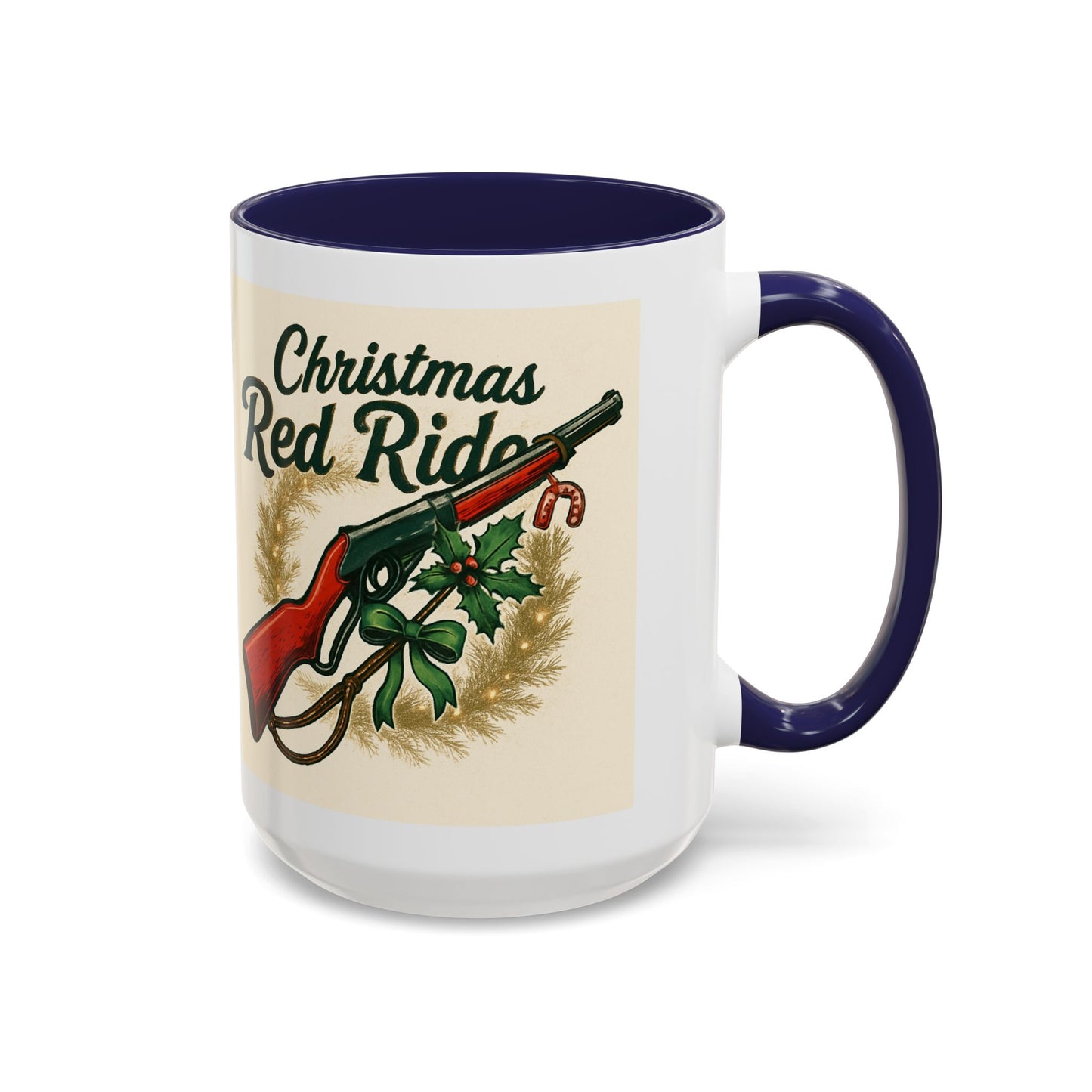 Christmas Red Rider Coffee Mug - Hilarious Gift for Gun Enthusiasts, Coffee Lovers, Holiday Mugs, Funny Gag Gifts, Festive Drinkware