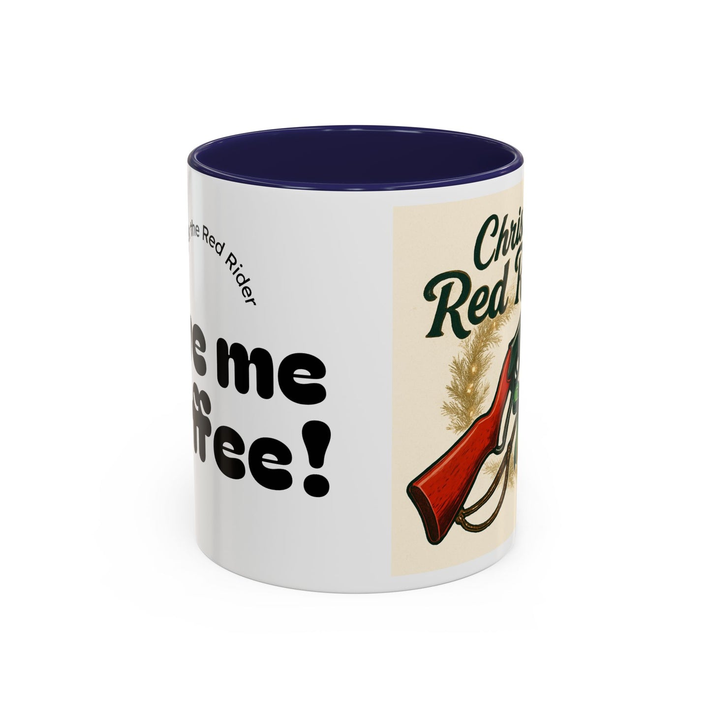 Christmas Red Rider Coffee Mug - Hilarious Gift for Gun Enthusiasts, Coffee Lovers, Holiday Mugs, Funny Gag Gifts, Festive Drinkware
