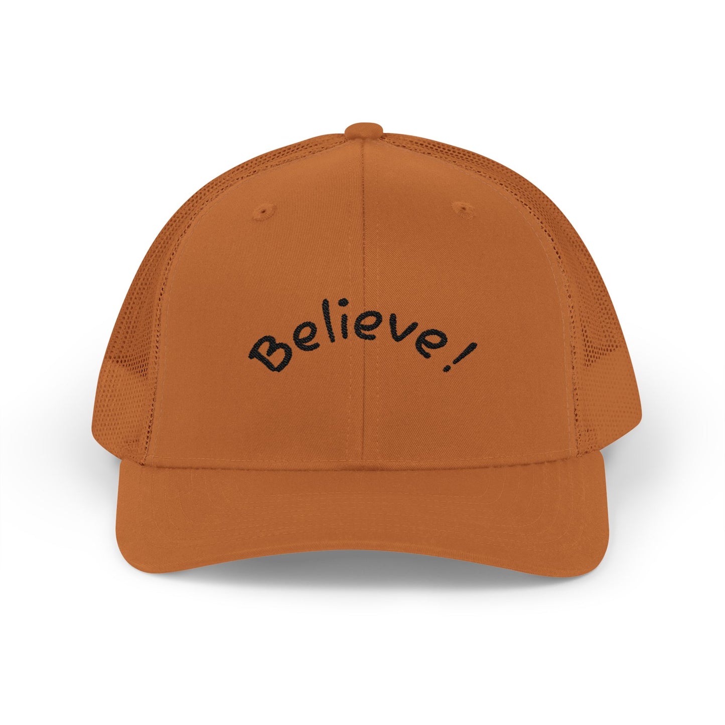 Inspirational Snapback Trucker Cap - Believe! Hat for Motivation, Gift for Friends, Perfect for Casual Outings, Summer Wear, Outdoor [...]