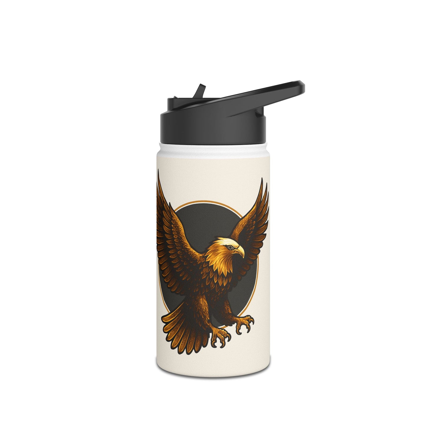 Eagle Design Stainless Steel Water Bottle with Standard Lid, Eco-Friendly Travel Mug, Great for Hiking, Fitness, Gifts for Nature [...]