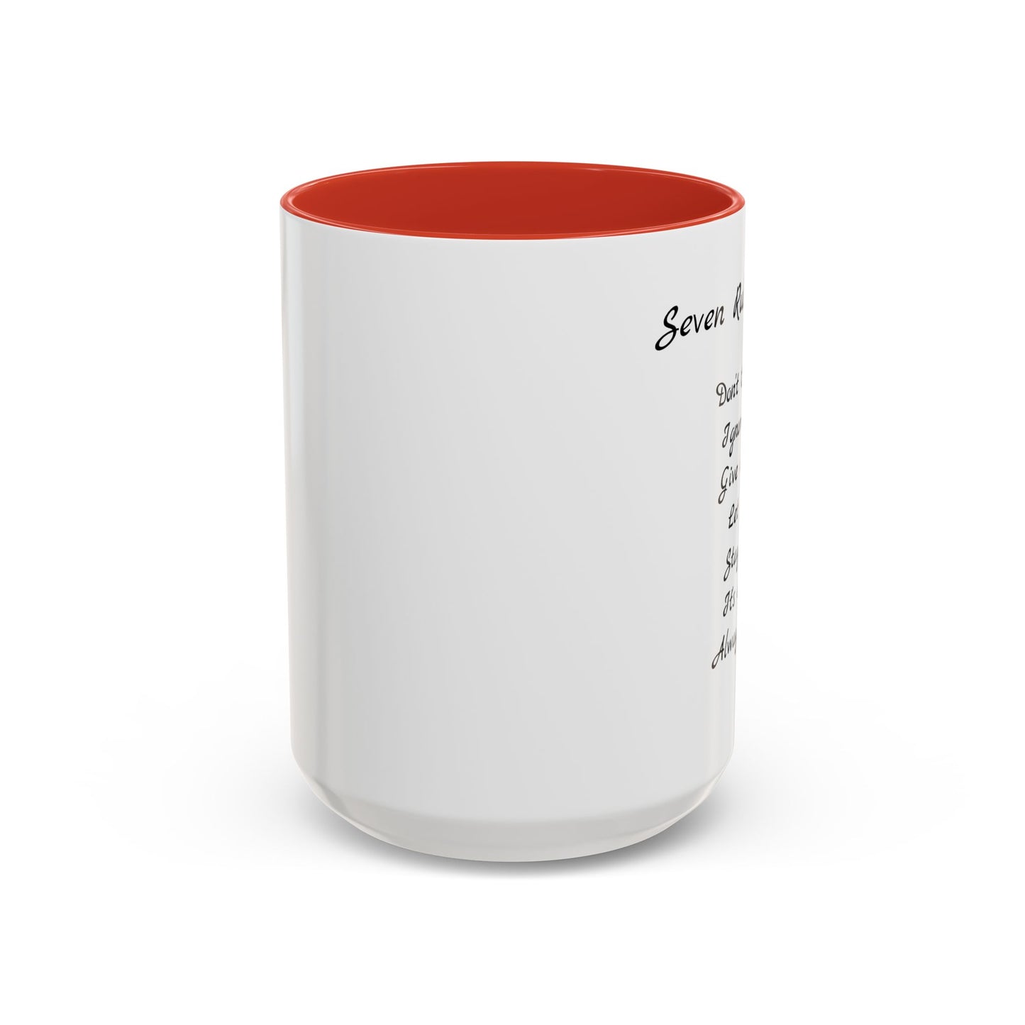 Seven Rules of Life Coffee Mug