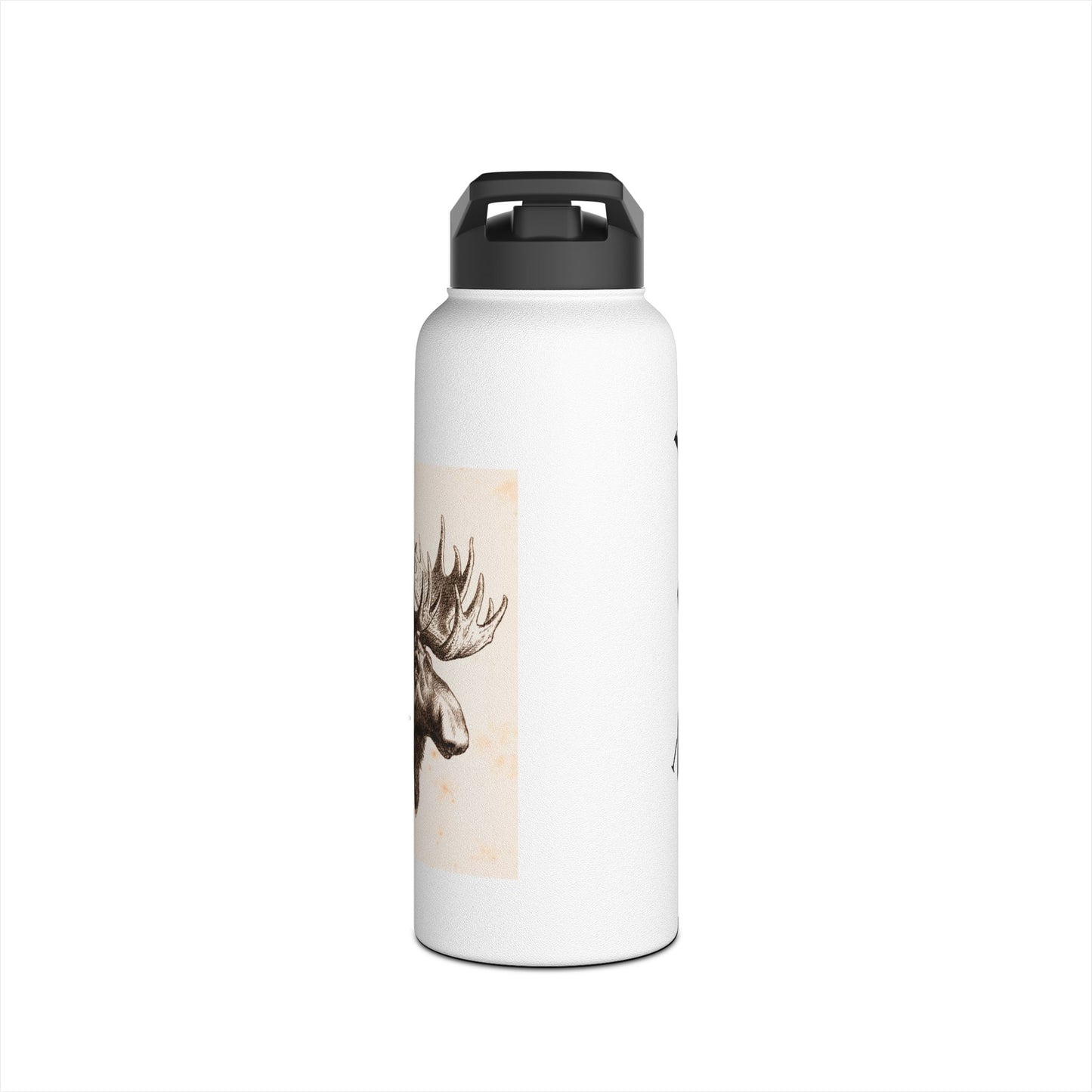 Moose-Themed Stainless Steel Water Bottle | Adventure Gear, Personalized Gifts, Camping Essentials, Hiking Hydration, Eco-Friendly [...]