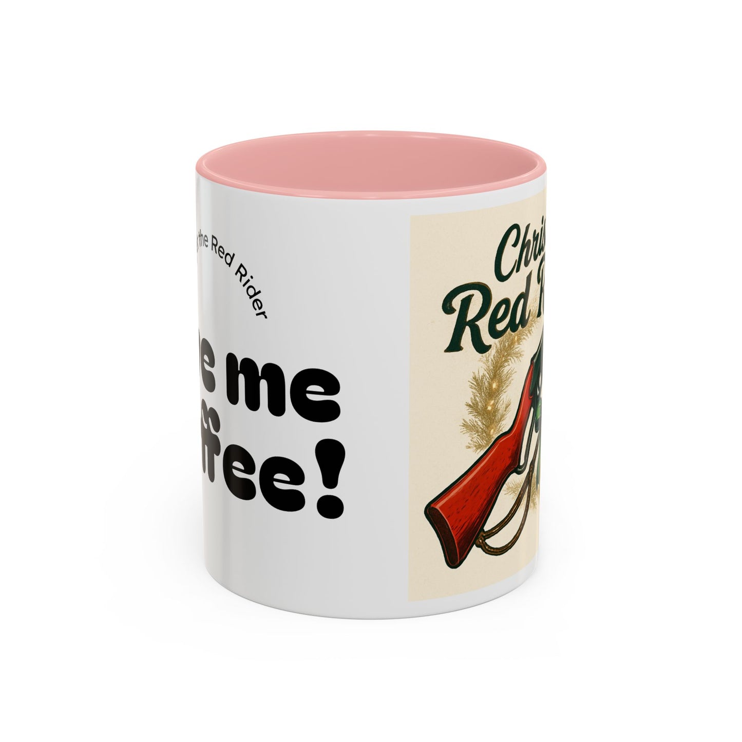 Christmas Red Rider Coffee Mug - Hilarious Gift for Gun Enthusiasts, Coffee Lovers, Holiday Mugs, Funny Gag Gifts, Festive Drinkware