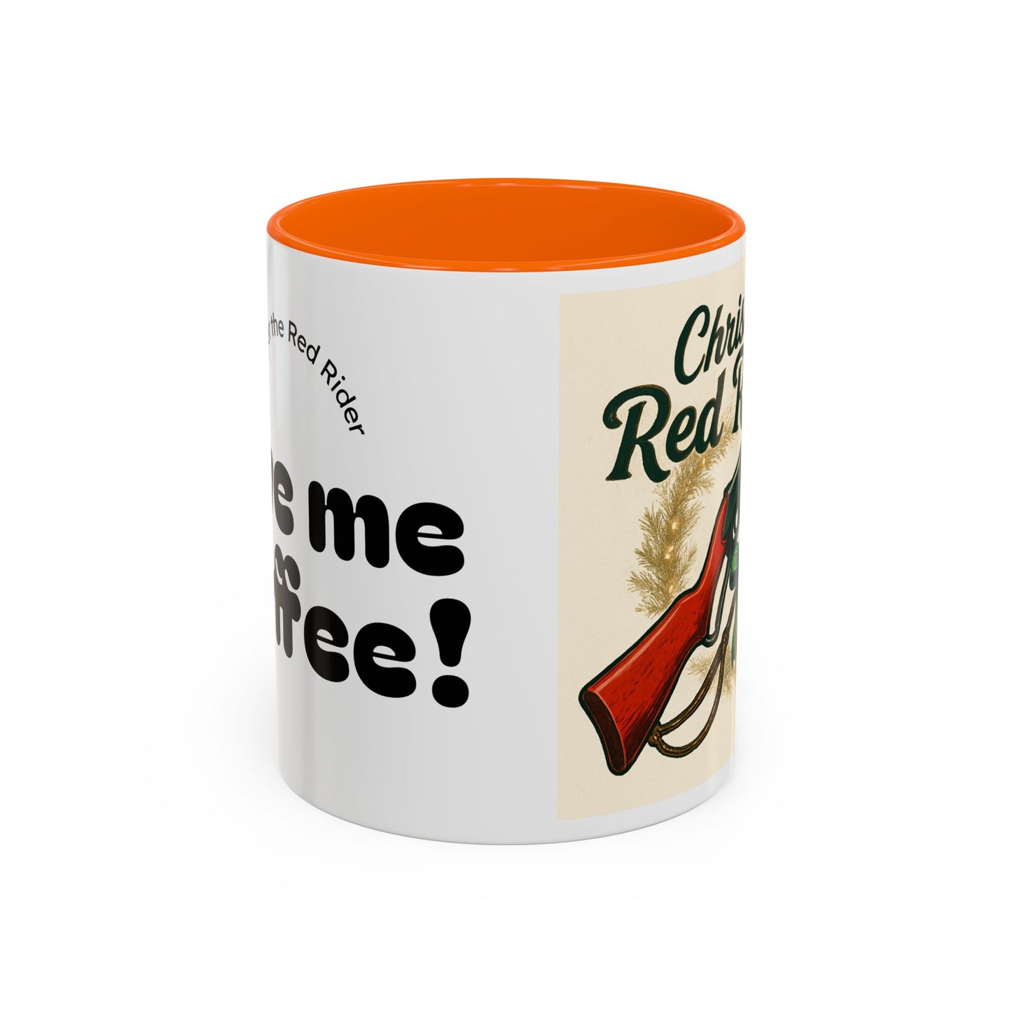 Christmas Red Rider Coffee Mug - Hilarious Gift for Gun Enthusiasts, Coffee Lovers, Holiday Mugs, Funny Gag Gifts, Festive Drinkware