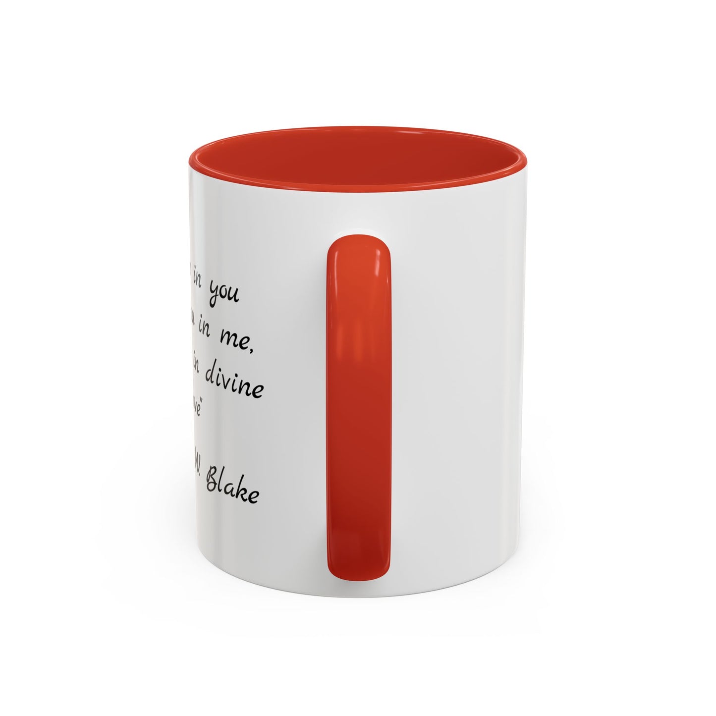 Romantic Coffee Mug — "I am in you and you in me, mutual in divine love"