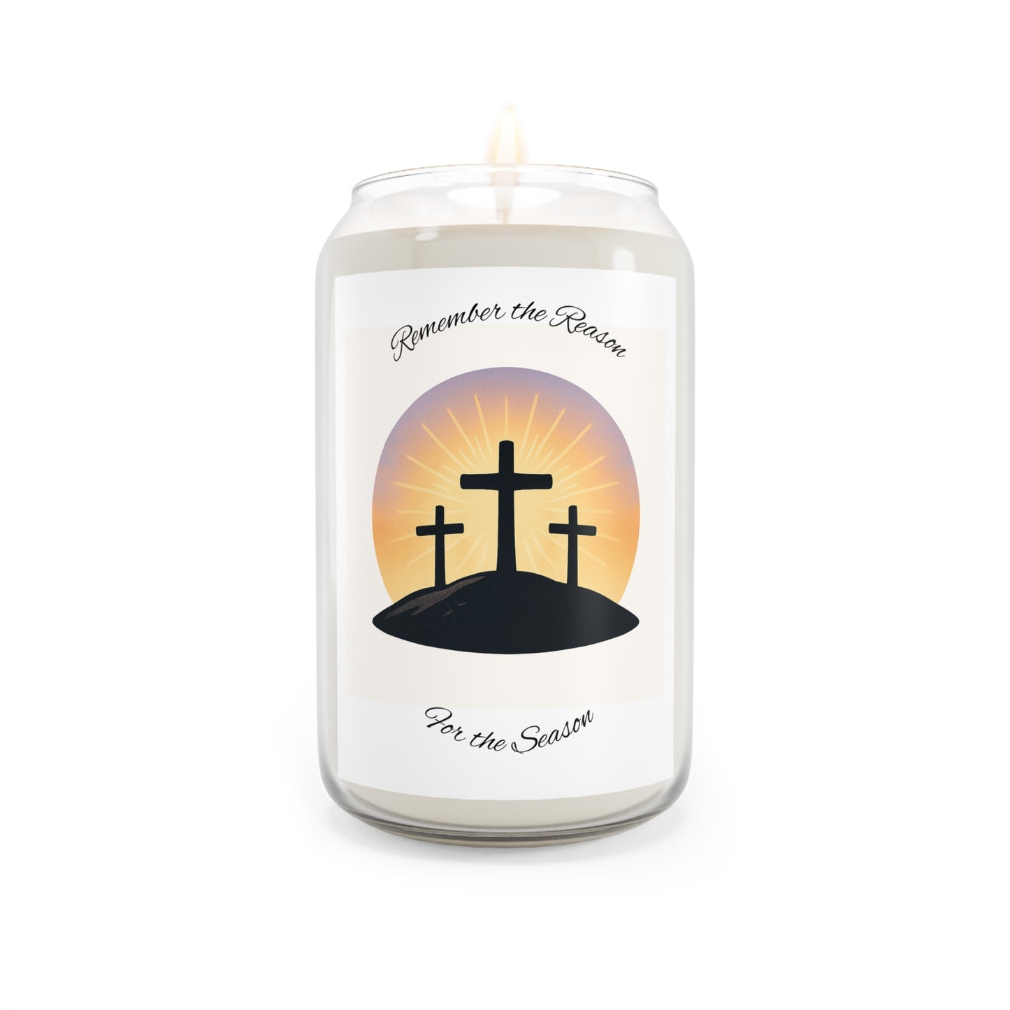 Scented Soy Candle for Reflection, Remember the Reason, Faith-inspired Home Decor, Eco-friendly Gift, Spiritual Scented Candle