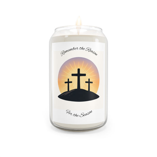 Scented Soy Candle for Reflection, Remember the Reason, Faith-inspired Home Decor, Eco-friendly Gift, Spiritual Scented Candle