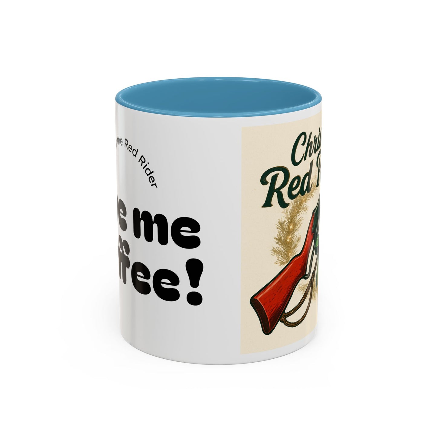 Christmas Red Rider Coffee Mug - Hilarious Gift for Gun Enthusiasts, Coffee Lovers, Holiday Mugs, Funny Gag Gifts, Festive Drinkware
