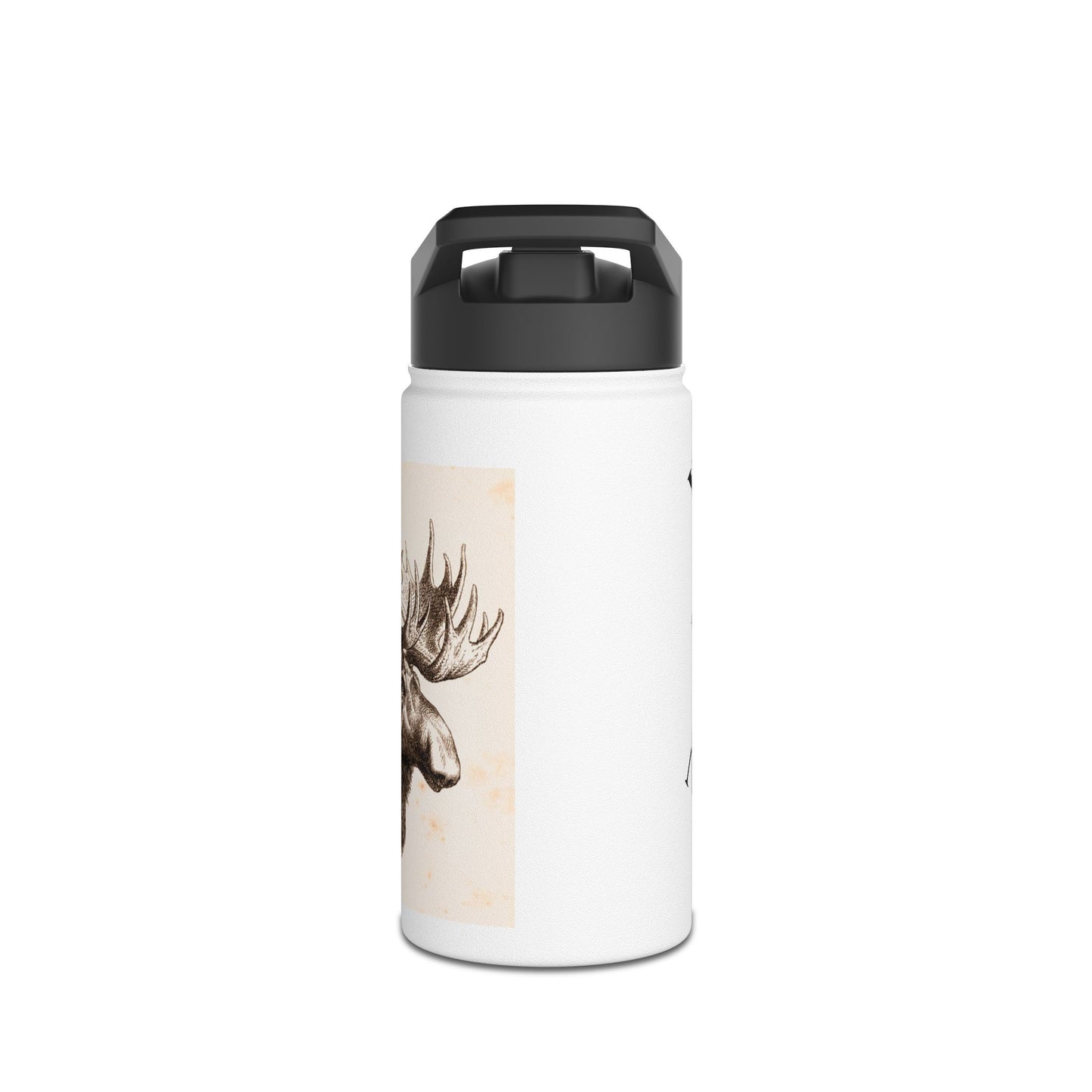 Moose-Themed Stainless Steel Water Bottle | Adventure Gear, Personalized Gifts, Camping Essentials, Hiking Hydration, Eco-Friendly [...]