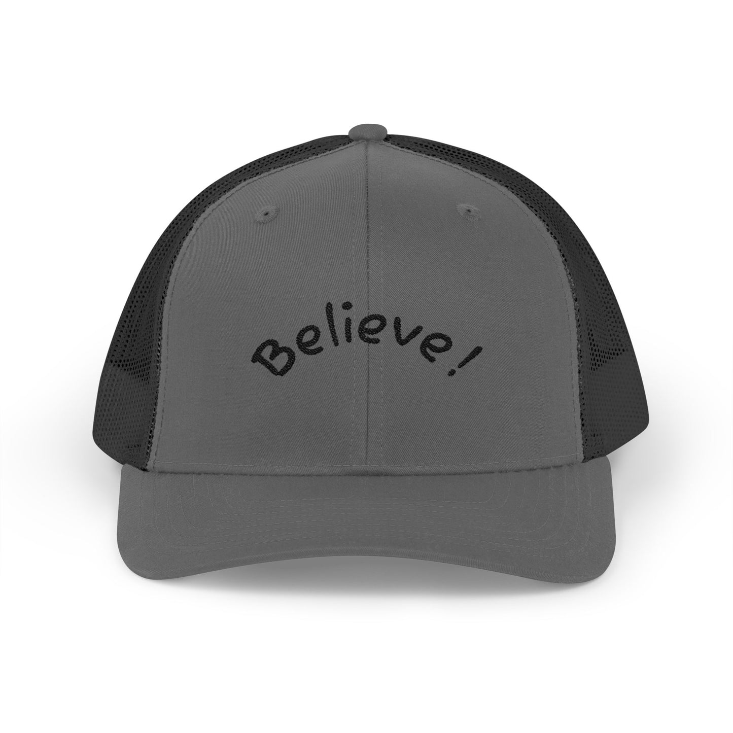 Inspirational Snapback Trucker Cap - Believe! Hat for Motivation, Gift for Friends, Perfect for Casual Outings, Summer Wear, Outdoor [...]