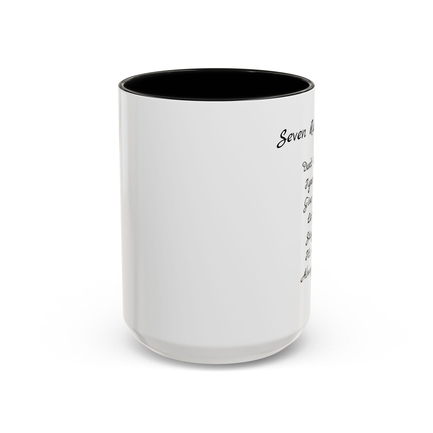 Seven Rules of Life Coffee Mug