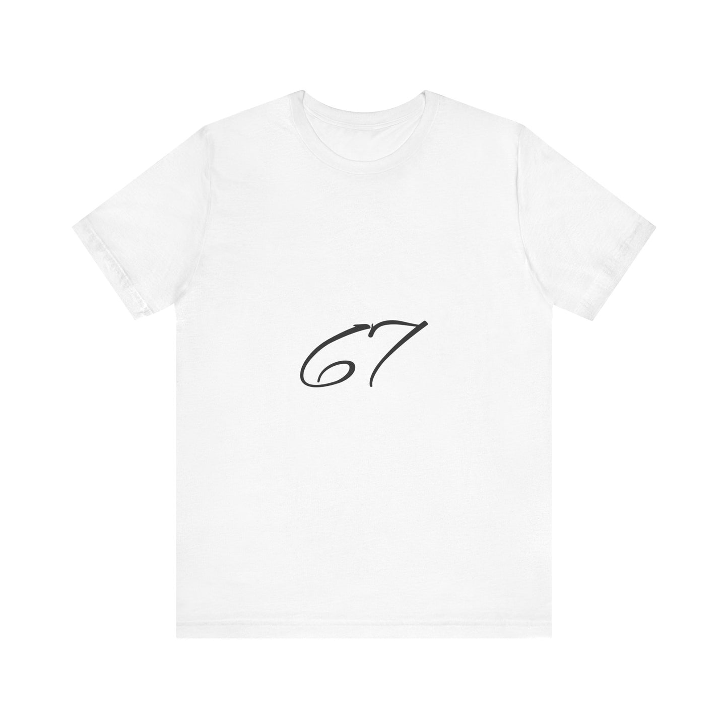 Casual Graphic Tee with Elegant ‘67’ Design, Unisex T-Shirt, Comfortable Everyday Wear, Perfect Gift for Birthdays or Anniversaries, [...]