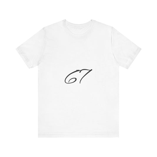 Casual Graphic Tee with Elegant ‘67’ Design, Unisex T-Shirt, Comfortable Everyday Wear, Perfect Gift for Birthdays or Anniversaries, [...]