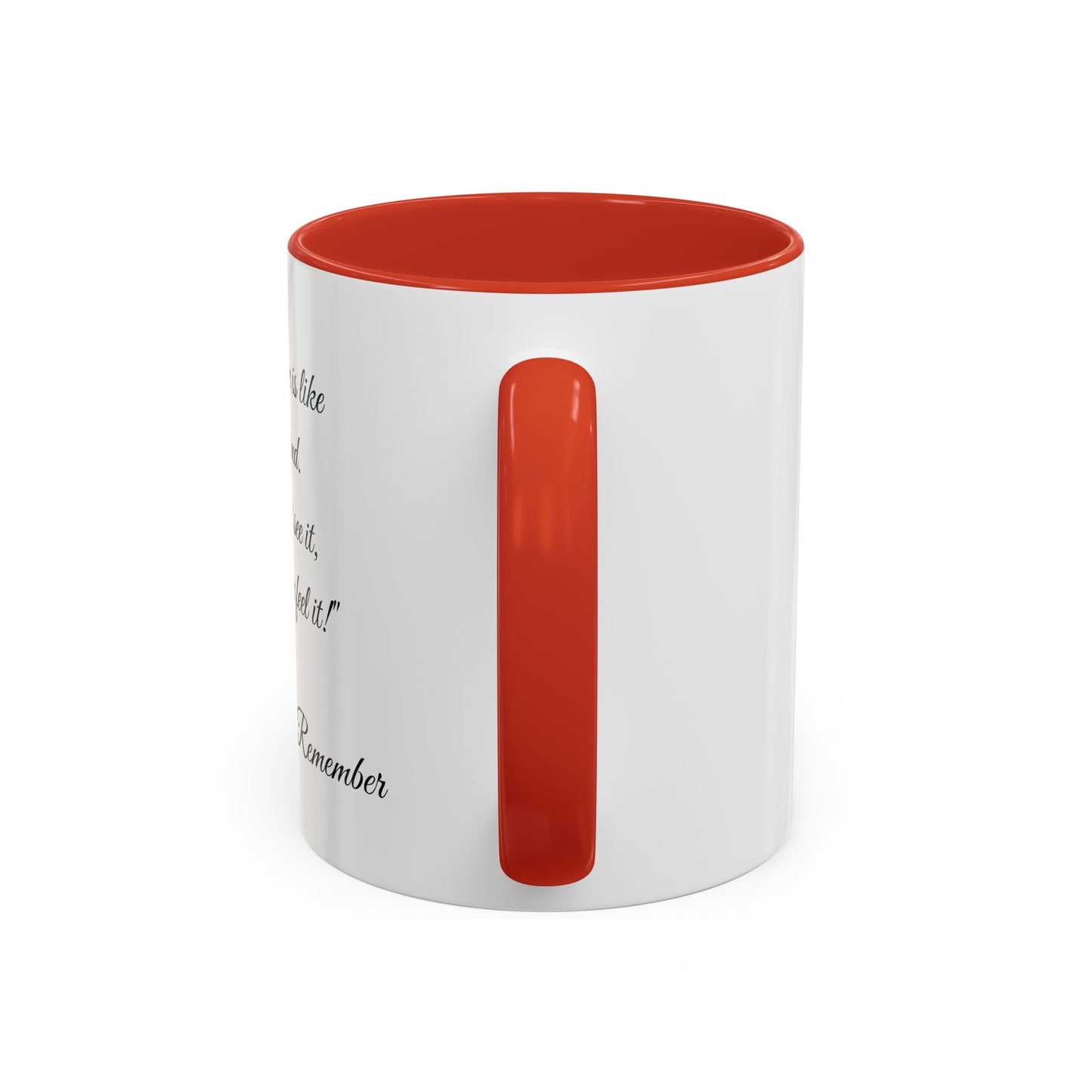 Romantic Coffee Mug — "Our love is like the wind......."