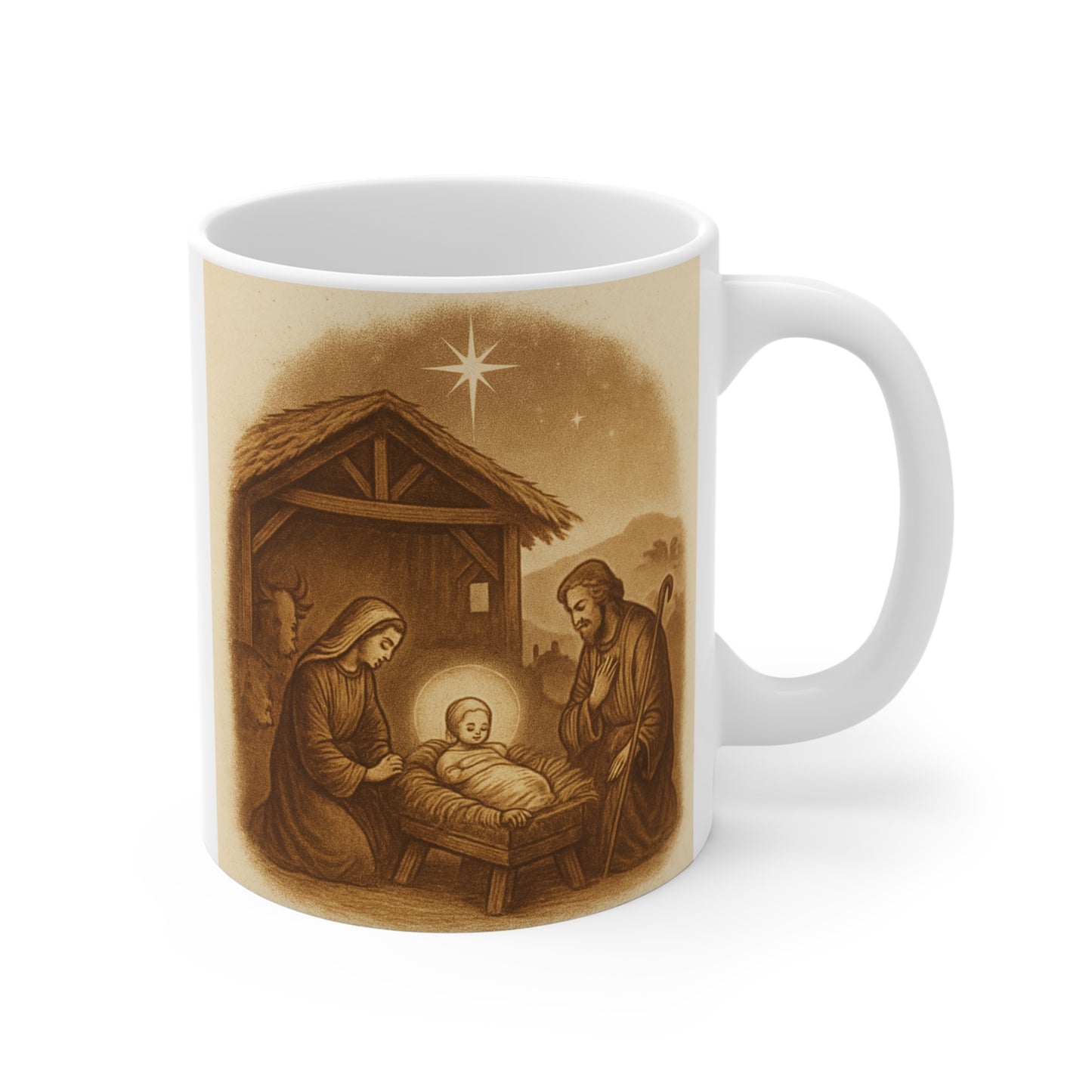 Festive Christmas Mug, Perfect for Holiday Gifts, Cozy Winter Vibes, Celebrate the Season, Hot Cocoa Must-Have