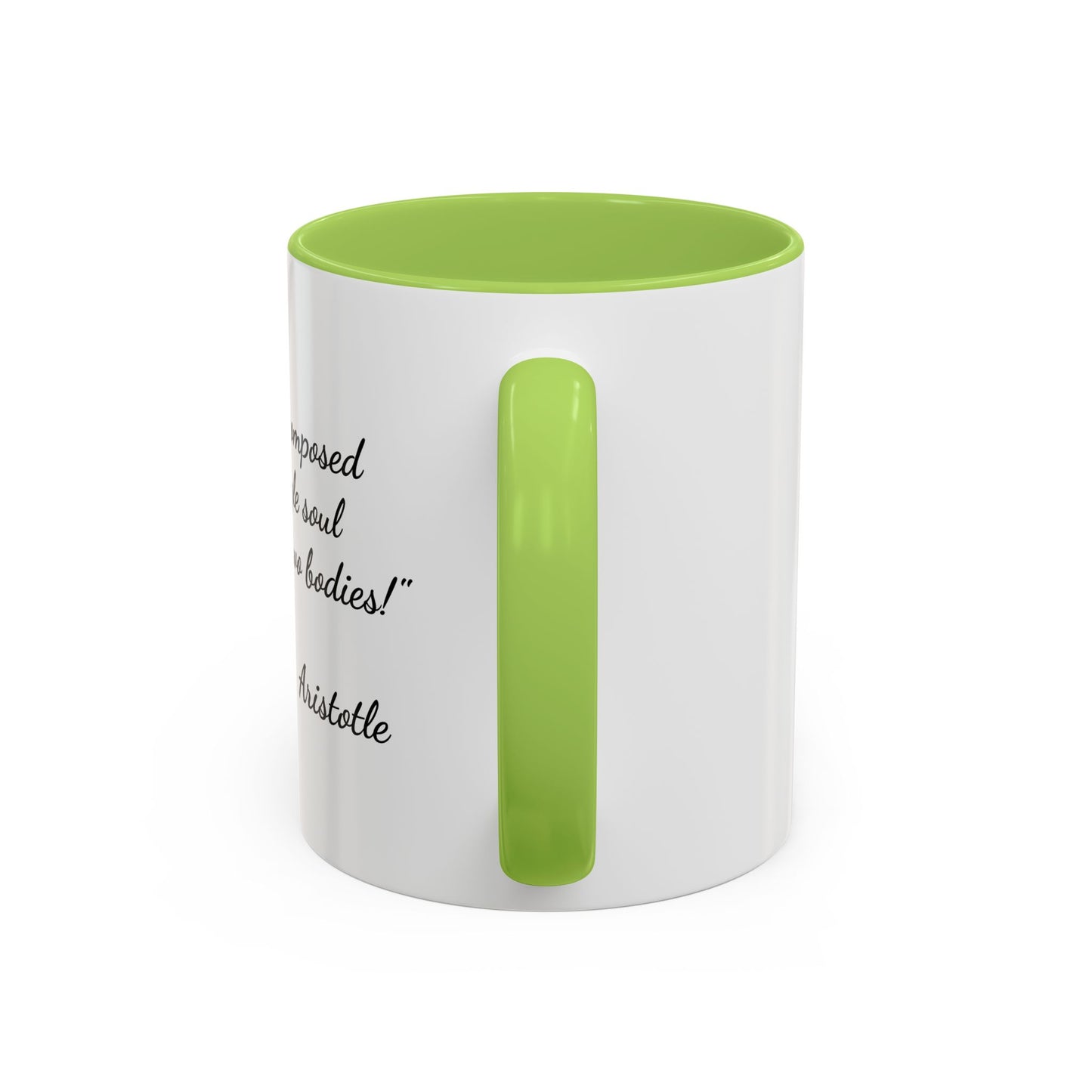 Romantic Coffee Mug — with Aristotle Quote