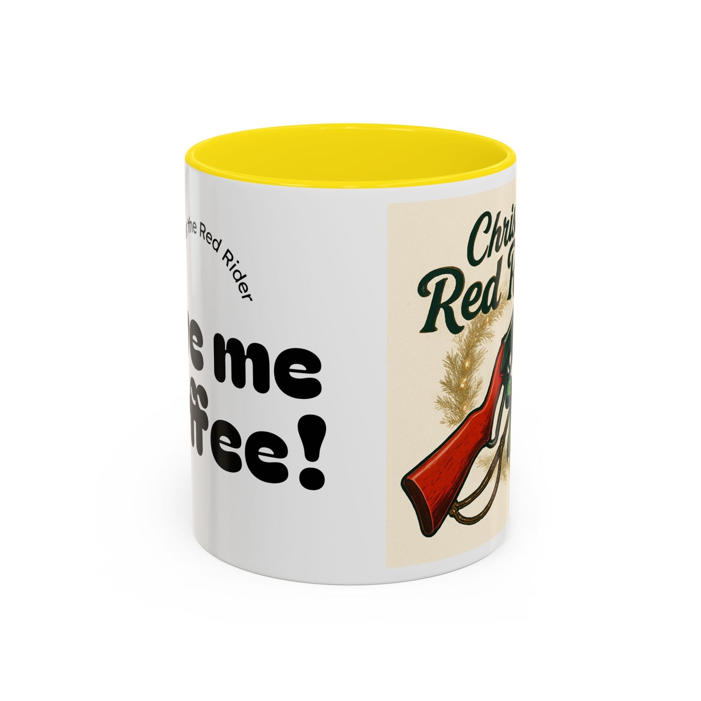 Christmas Red Rider Coffee Mug - Hilarious Gift for Gun Enthusiasts, Coffee Lovers, Holiday Mugs, Funny Gag Gifts, Festive Drinkware