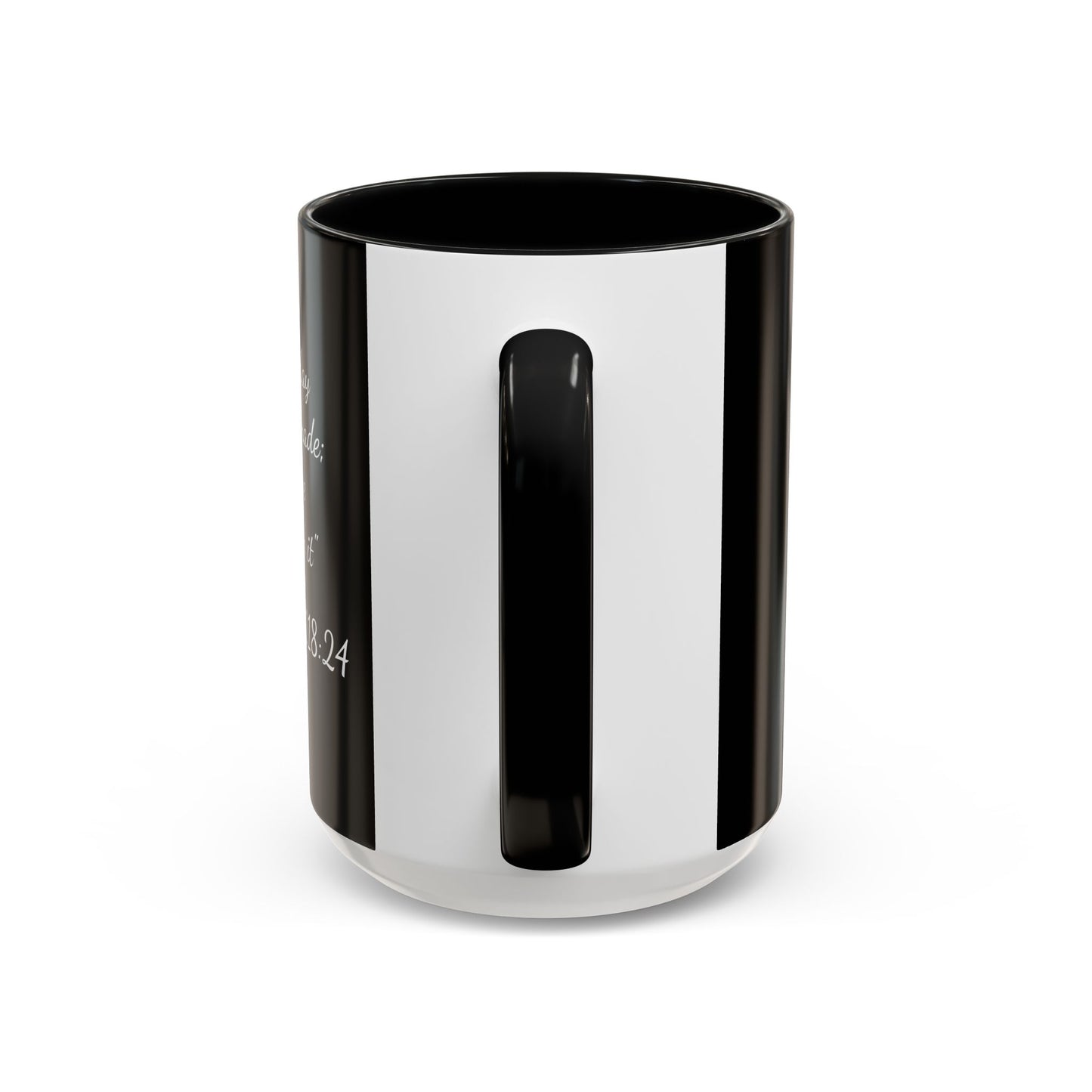 Psalm 118:24 Accent Coffee Mug — Inspirational Christian Scripture Mug (11/15oz)