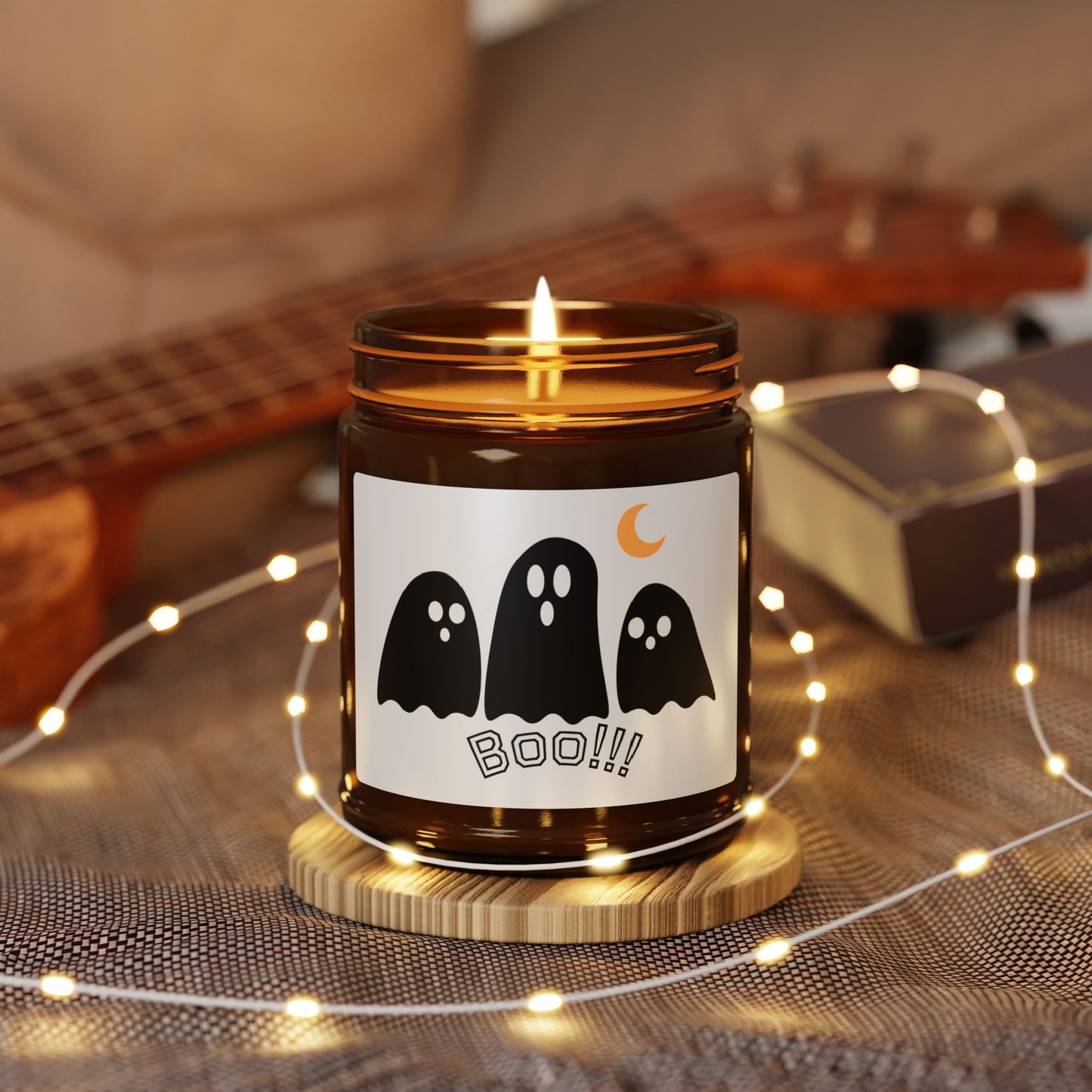 Halloween Ghost Candle - Spooky Scented Soy, Fall Decor, Perfect Gift for Halloween, Home Fragrance, Party Decor