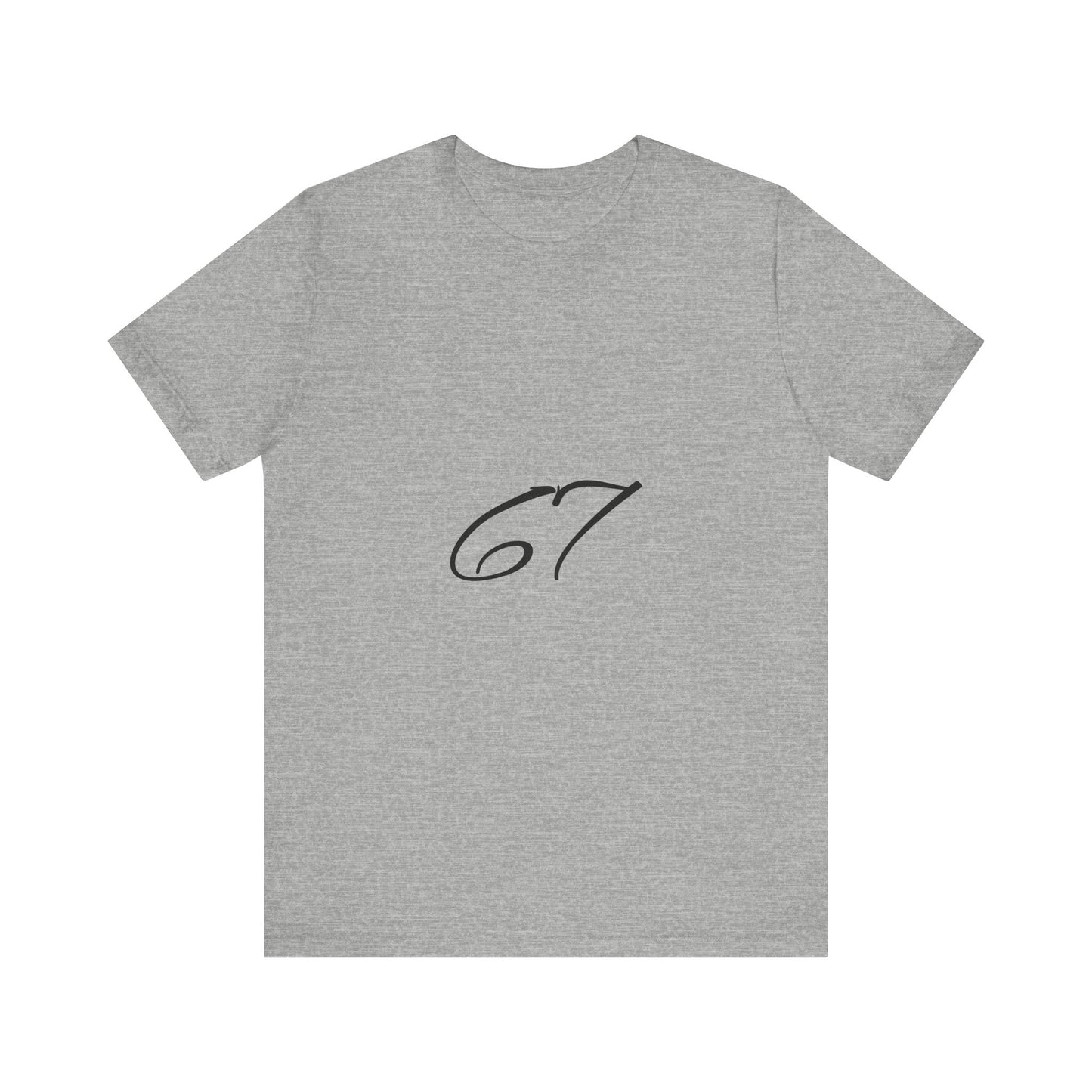 Casual Graphic Tee with Elegant ‘67’ Design, Unisex T-Shirt, Comfortable Everyday Wear, Perfect Gift for Birthdays or Anniversaries, [...]
