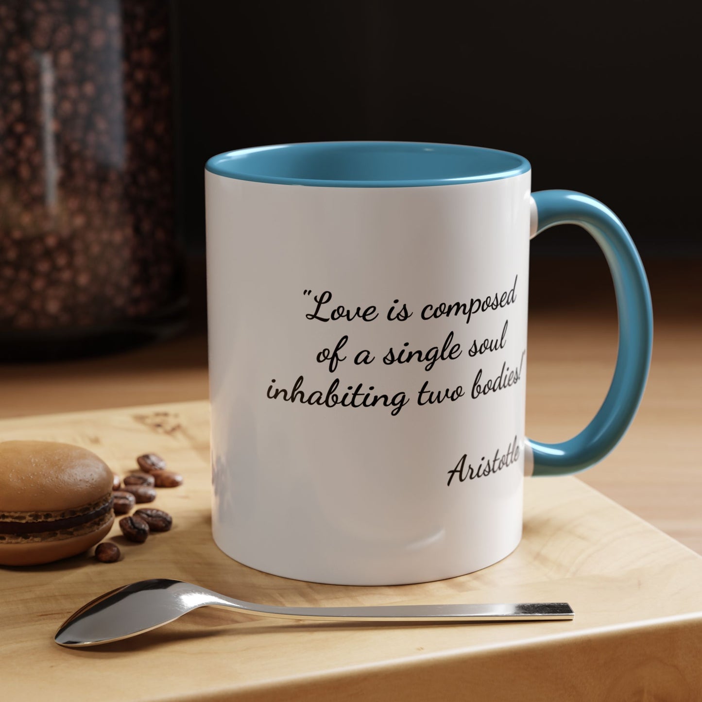 Romantic Coffee Mug — with Aristotle Quote