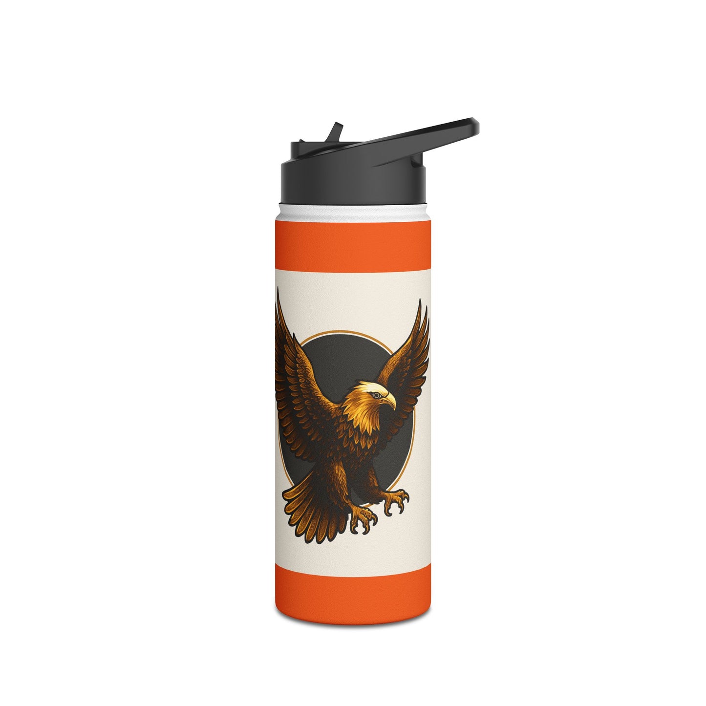 Eagle Design Stainless Steel Water Bottle with Standard Lid, Eco-Friendly Travel Mug, Great for Hiking, Fitness, Gifts for Nature [...]