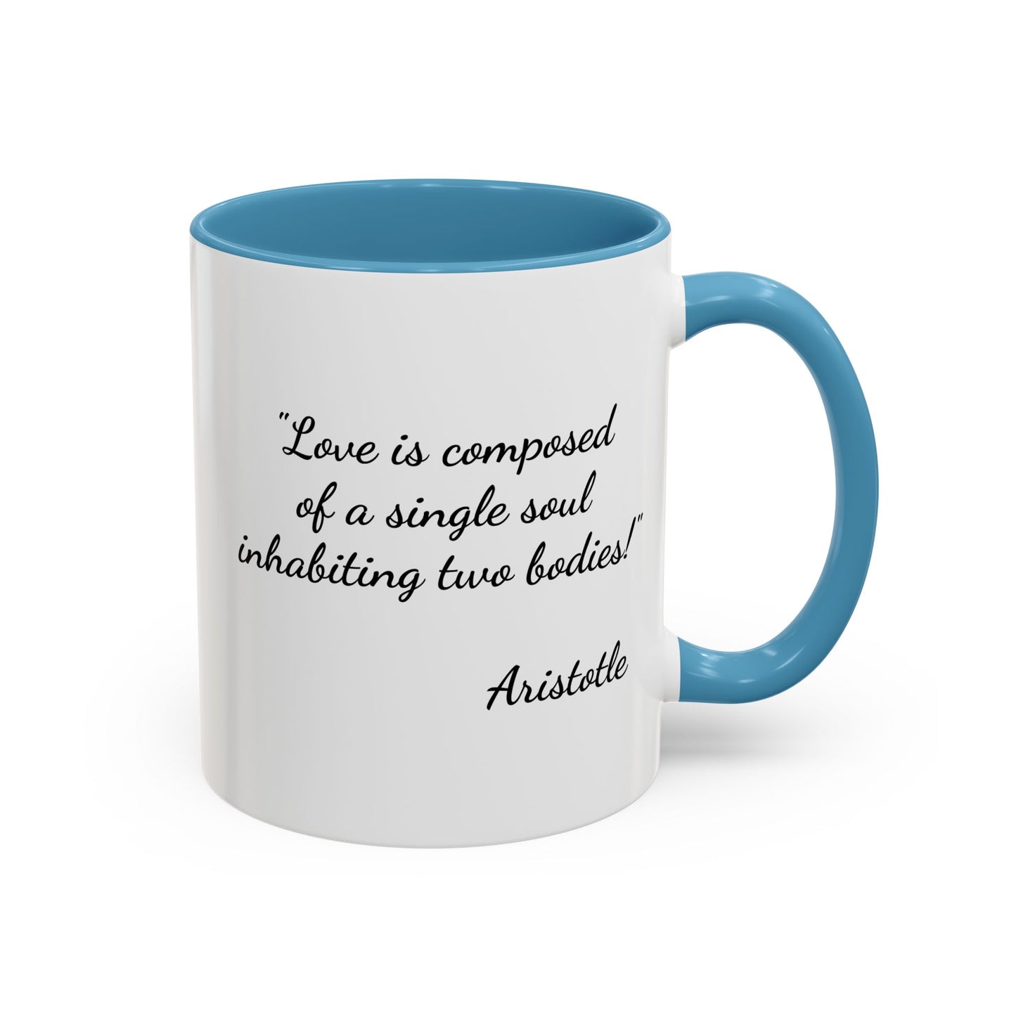 Romantic Coffee Mug — with Aristotle Quote