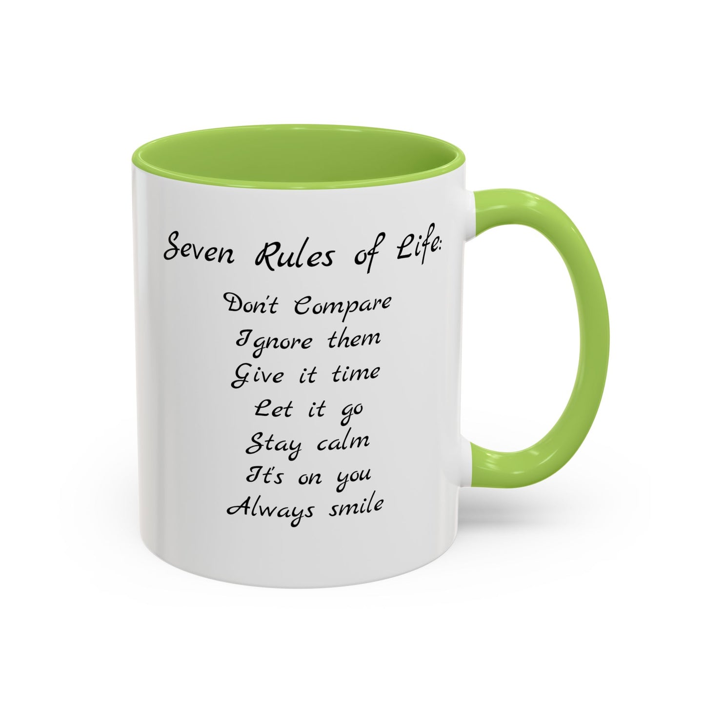 Seven Rules of Life Coffee Mug