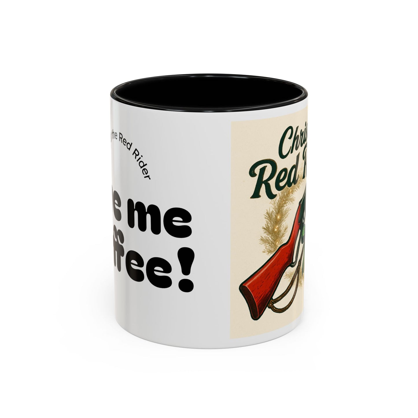 Christmas Red Rider Coffee Mug - Hilarious Gift for Gun Enthusiasts, Coffee Lovers, Holiday Mugs, Funny Gag Gifts, Festive Drinkware